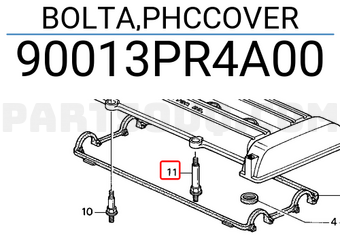 Honda 90013PR4A00 BOLTA,PHCCOVER