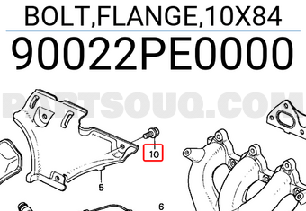 Honda 90022PE0000 BOLT,FLANGE,10X84