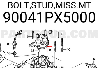 Honda 90041PX5000 BOLT,STUD,MISS.MT