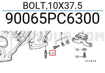 Honda 90065PC6300 BOLT,10X37.5