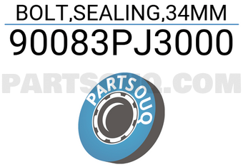 Honda 90083PJ3000 BOLT,SEALING,34MM