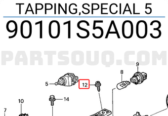 Honda 90101S5A003 TAPPING,SPECIAL 5