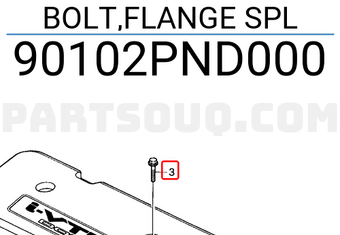Honda 90102PND000 BOLT,FLANGE SPL