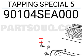 Honda 90104SEA000 TAPPING,SPECIAL 5