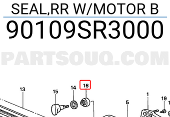 Honda 90109SR3000 SEAL,RR W/MOTOR B