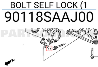 Honda 90118SAAJ00 BOLT SELF LOCK (1