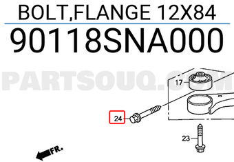 Honda 90118SNA000 BOLT,FLANGE 12X84