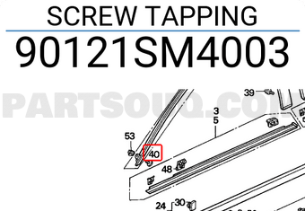 Honda 90121SM4003 SCREW TAPPING