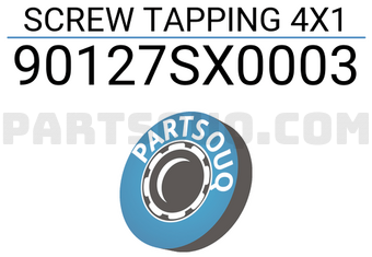 Honda 90127SX0003 SCREW TAPPING 4X1