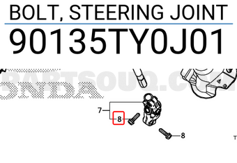 Honda 90135TY0J01 BOLT, STEERING JOINT