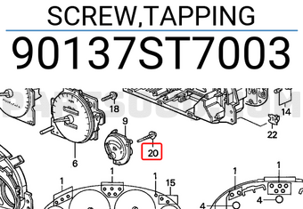 Honda 90137ST7003 SCREW,TAPPING