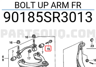 Honda 90185SR3013 BOLT UP ARM FR