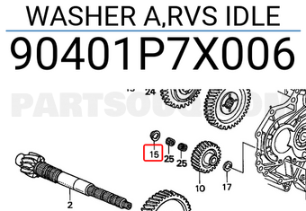 Honda 90401P7X006 WASHER A,RVS IDLE