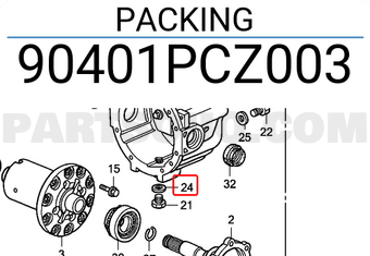 Honda 90401PCZ003 PACKING