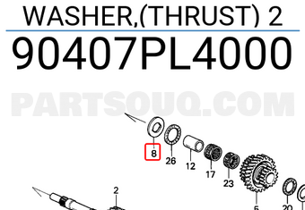 Honda 90407PL4000 WASHER,(THRUST) 2