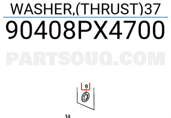 Honda 90408PX4700 WASHER,(THRUST)37