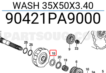 Honda 90421PA9000 WASH 35X50X3.40