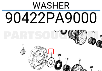 Honda 90422PA9000 WASHER
