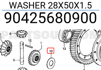 Honda 90425680900 WASHER 28X50X1.5