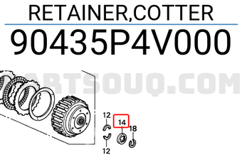 Honda 90435P4V000 RETAINER,COTTER