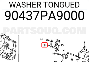 Honda 90437PA9000 WASHER TONGUED