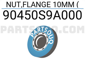 Honda 90450S9A000 NUT,FLANGE 10MM