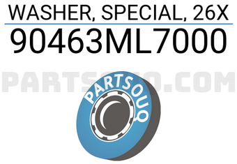 Honda 90463ML7000 WASHER, SPECIAL, 26X