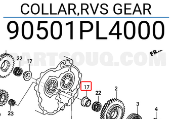 Honda 90501PL4000 COLLAR,RVS GEAR