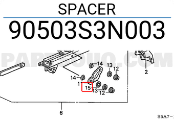 Honda 90503S3N003 SPACER