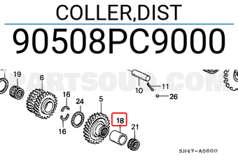 Honda 90508PC9000 COLLER,DIST