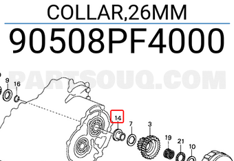 Honda 90508PF4000 COLLAR,26MM