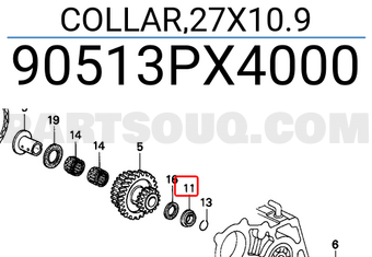 Honda 90513PX4000 COLLAR,27X10.9
