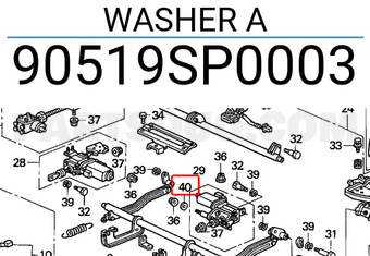 Honda 90519SP0003 WASHER A