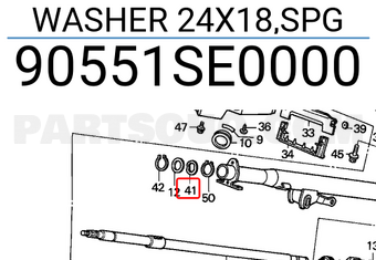 Honda 90551SE0000 WASHER 24X18,SPG