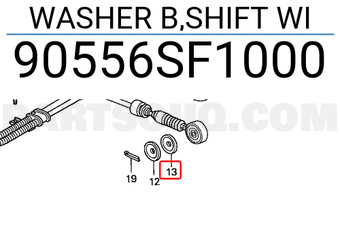 Honda 90556SF1000 WASHER B,SHIFT WI
