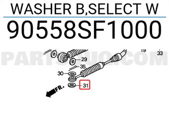 Honda 90558SF1000 WASHER B,SELECT W
