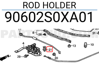 Honda 90602S0XA01 ROD HOLDER