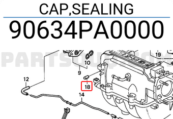 Honda 90634PA0000 CAP,SEALING