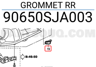 Honda 90650SJA003 GROMMET RR