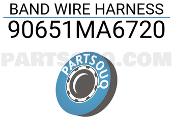Honda 90651MA6720 BAND WIRE HARNESS