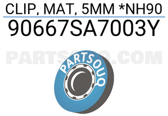 Honda 90667SA7003Y CLIP, MAT, 5MM *NH90