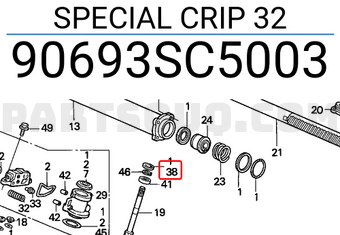 Honda 90693SC5003 SPECIAL CRIP 32