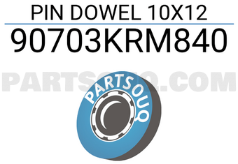 Honda 90703KRM840 PIN DOWEL 10X12