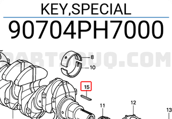 Honda 90704PH7000 KEY,SPECIAL