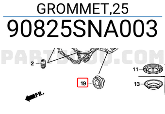 Honda 90825SNA003 GROMMET,25