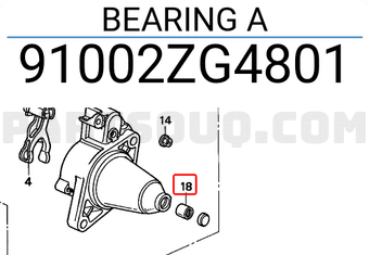 Honda 91002ZG4801 BEARING A