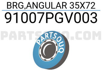 Honda 91007PGV003 BRG,ANGULAR 35X72