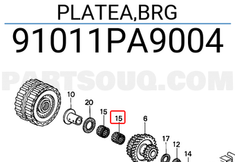 Honda 91011PA9004 PLATEA,BRG