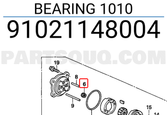 Honda 91021148004 BEARING 1010