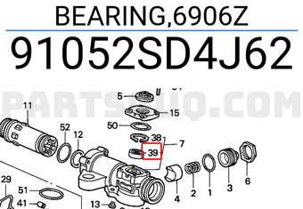 Honda 91052SD4J62 BEARING,6906Z